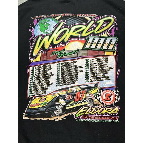 Eldorado Speedway Sweater Mens Large World 100 Ohio Sweatshirt Pullover Racecar - Picture 8 of 8